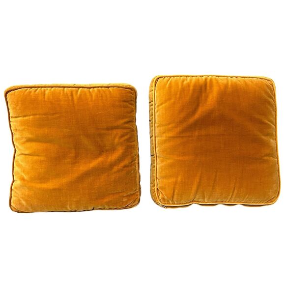 Set of Vintage Throw Pillows Square Floral Tapestry Round Crochet Sequin 1970s - Picture 5 of 11